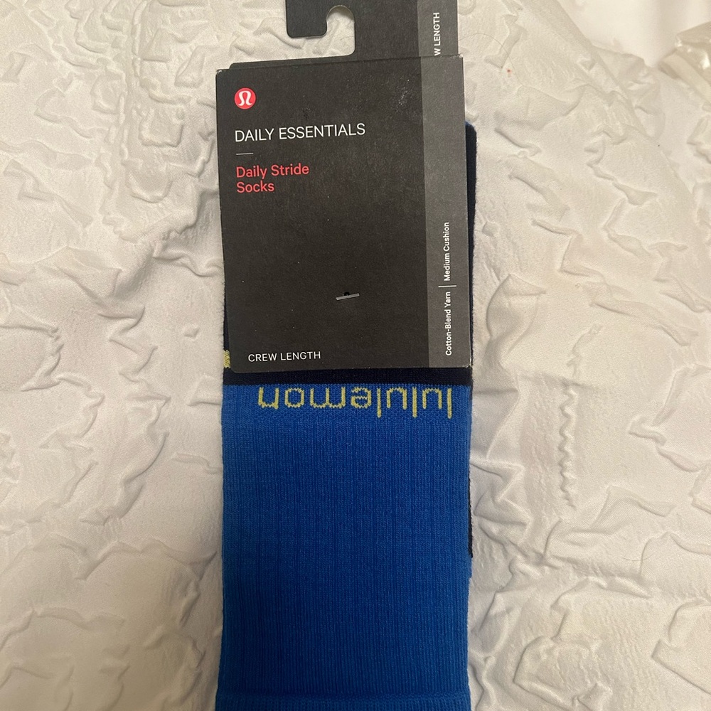 lululemon athletica Blue Crew Length Socks